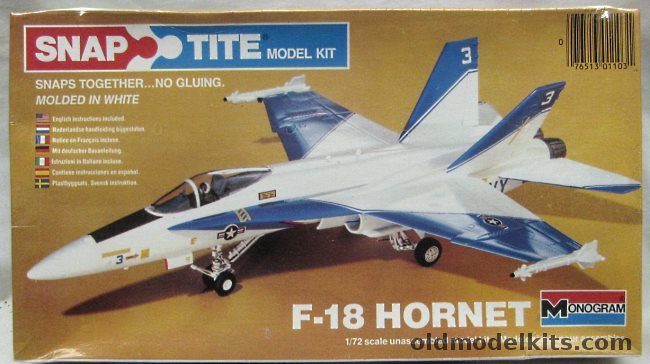 Monogram 1/72 F-18 (F/A-18) Hornet - US Navy, 1103